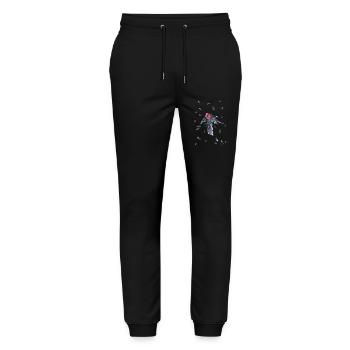 Le Cœur de la Faucheuse - Pantalon de jogging bio MOVER Stanley/Stella unisexe - noir - Devant - Marisol (170cm) & Nik (191cm)