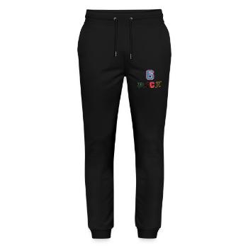 Sayings - Stanley/Stella Mover Unisex Organic Jogging Trousers - black - Front - Marisol (170cm) & Nik (191cm)