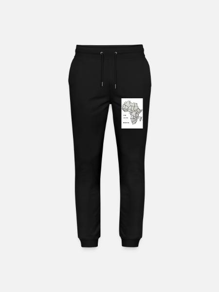 I'm from Africa slogan - Stanley/Stella Mover Unisex Organic Jogging Trousers - black