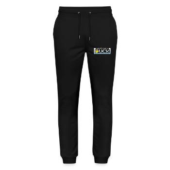 Funny I Don't Give A Duck Rubber Ducks Sarcasm - Stanley/Stella Mover Unisex Organic Jogging Trousers - black - Front - Marisol (170cm) & Nik (191cm)