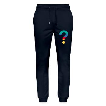 Point d’interrogation ? - Pantalon de jogging bio MOVER Stanley/Stella unisexe - marine - Devant - Marisol (170cm) & Nik (191cm)