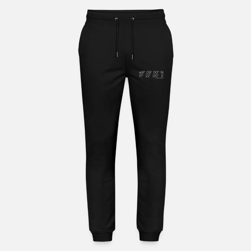 Coordonnées Germering, Bavière - Pantalon de jogging bio MOVER Stanley/Stella unisexe - noir