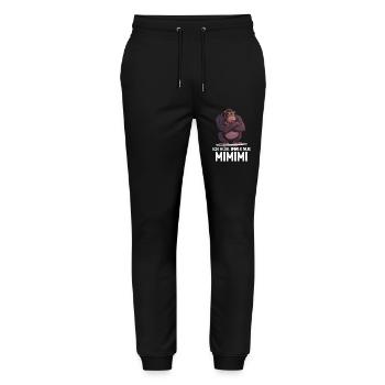 Gorilla Monkey Monkey Gorillas I Hear Mimimi - Stanley/Stella Mover Unisex Organic Jogging Trousers - black - Front - Marisol (170cm) & Nik (191cm)