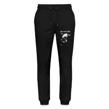 Designer T-Shirt ORIGINAL PAUKNER GRNA - Stanley/Stella Unisex Bio Jogginghose Mover  - Schwarz - Vorne - Marisol (170cm) & Nik (191cm)