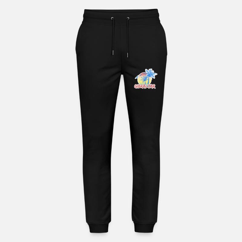 Gibraltar als Urlaub - Stanley/Stella Unisex Bio Jogginghose Mover  - Schwarz