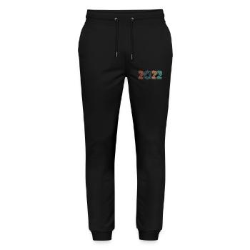 2022 Vintage Retro - Stanley/Stella Mover Unisex Organic Jogging Trousers - black - Front - Marisol (170cm) & Nik (191cm)