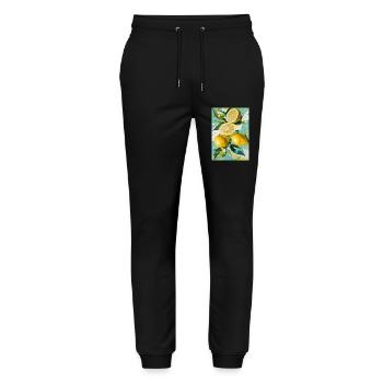 Humeur citron - Pantalon de jogging bio MOVER Stanley/Stella unisexe - noir - Devant - Marisol (170cm) & Nik (191cm)