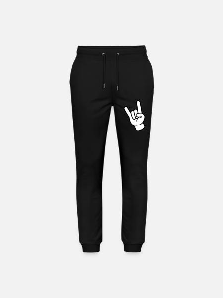 Hand Sign Party - Stanley/Stella Mover Unisex Organic Jogging Trousers - black