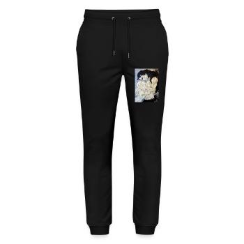 Join me in death - Stanley/Stella Unisex Bio Jogginghose Mover  - Schwarz - Vorne - Marisol (170cm) & Nik (191cm)