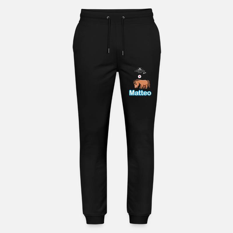 Falkenhof Matteo Comic Pferd - Stanley/Stella Unisex Bio Jogginghose Mover  - Schwarz
