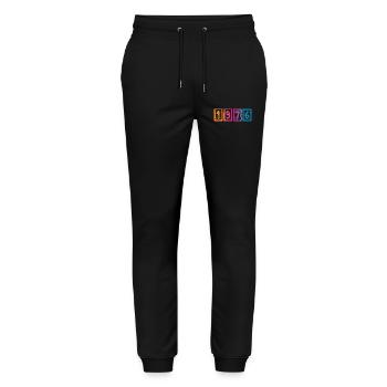 Millésime 1976 - Pantalon de jogging bio MOVER Stanley/Stella unisexe - noir - Devant - Marisol (170cm) & Nik (191cm)