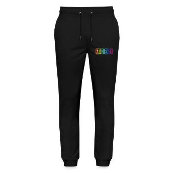 Millésime 1996 - Pantalon de jogging bio MOVER Stanley/Stella unisexe - noir - Devant - Marisol (170cm) & Nik (191cm)