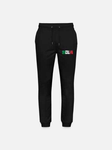 Sicile, Italie, île de Sicile - Pantalon de jogging bio MOVER Stanley/Stella unisexe - noir
