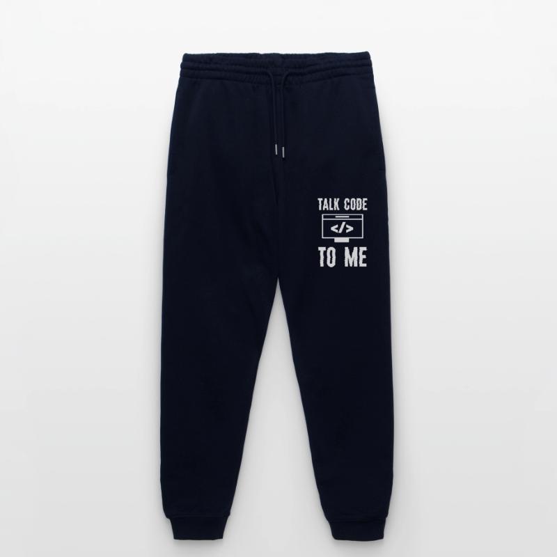 Coding Programming Talk Code To Me Stanley/Stella Mover Unisex Organic Jogging Trousers