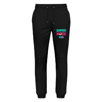 Mode été activé - Pantalon de jogging bio MOVER Stanley/Stella unisexe - noir - Devant - Marisol (170cm) & Nik (191cm)