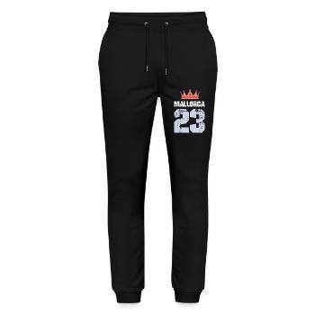 Mallorca 23 Trikot 2023 - Stanley/Stella Unisex Bio Jogginghose Mover  - Schwarz - Vorne - Marisol (170cm) & Nik (191cm)