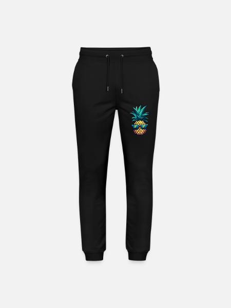 Cooler Ananas-Hingucker: Südfrucht mit Stil - Stanley/Stella Unisex Bio Jogginghose Mover - Schwarz