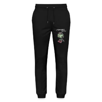 Cassettes // Toaster // Oldschool Music - Stanley/Stella Mover Unisex Organic Jogging Trousers - black - Front - Marisol (170cm) & Nik (191cm)