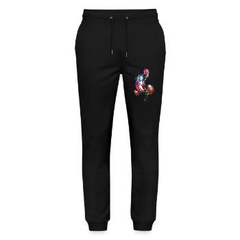 Basketball sport #basketball - Stanley/Stella Mover Unisex Organic Jogging Trousers - black - Front - Marisol (170cm) & Nik (191cm)