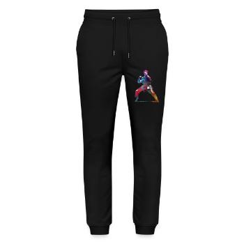 Karate sport #karate #sport - Stanley/Stella Mover Unisex Organic Jogging Trousers - black - Front - Marisol (170cm) & Nik (191cm)