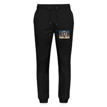 fille au chapeau - Pantalon de jogging bio MOVER Stanley/Stella unisexe - noir - Devant - Marisol (170cm) & Nik (191cm)