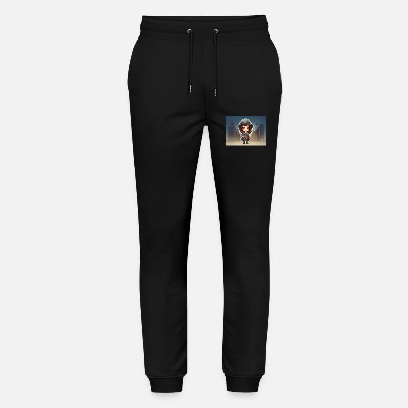 Mädchen mit Hut - Stanley/Stella Unisex Bio Jogginghose Mover  - Schwarz