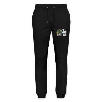 Yes i really do need all these plants - Stanley/Stella Unisex Bio Jogginghose Mover  - Schwarz - Vorne - Marisol (170cm) & Nik (191cm)