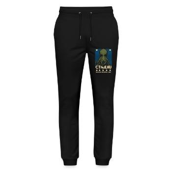 Cthulhu! The Stars are finally right! - Stanley/Stella Mover Unisex Organic Jogging Trousers - black - Front - Marisol (170cm) & Nik (191cm)