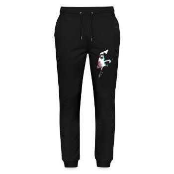 Flashed Redshift - Stanley/Stella Mover Unisex Organic Jogging Trousers - black - Front - Marisol (170cm) & Nik (191cm)