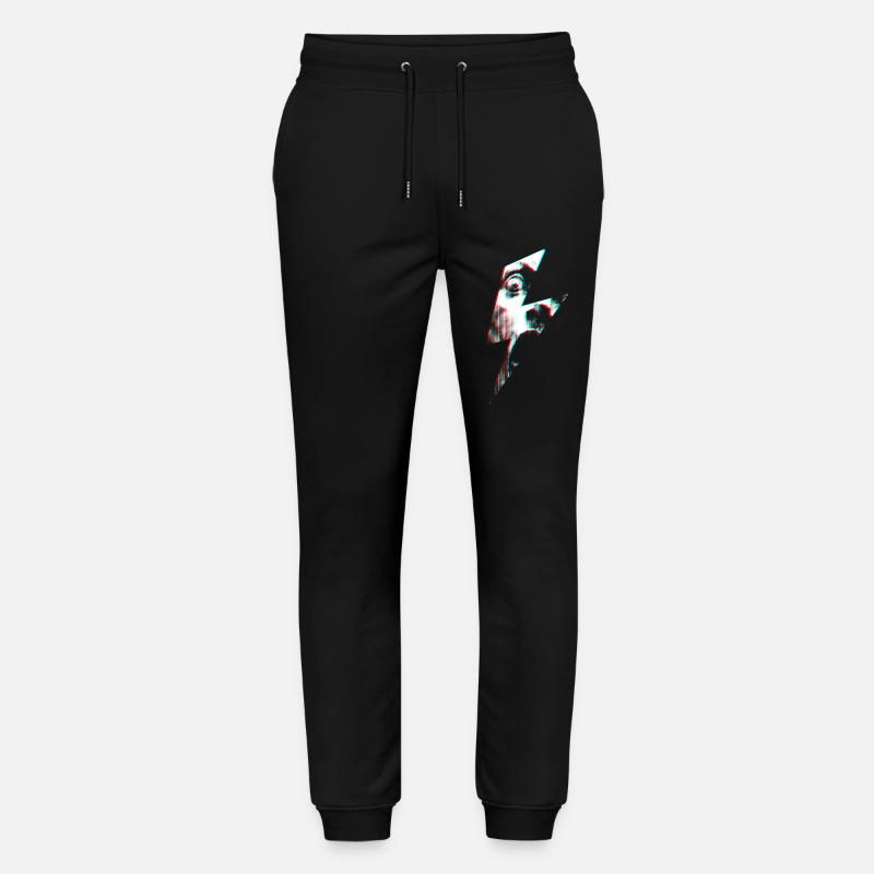Flashed Redshift - Stanley/Stella Mover Unisex Organic Jogging Trousers - black