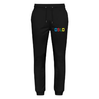 OSLO Norway Norwegen - Stanley/Stella Mover Unisex Organic Jogging Trousers - black - Front - Marisol (170cm) & Nik (191cm)