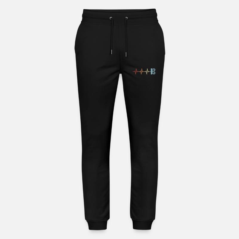 Altschlüssel Viola Bratsche Herzschlag - Stanley/Stella Unisex Bio Jogginghose Mover  - Schwarz