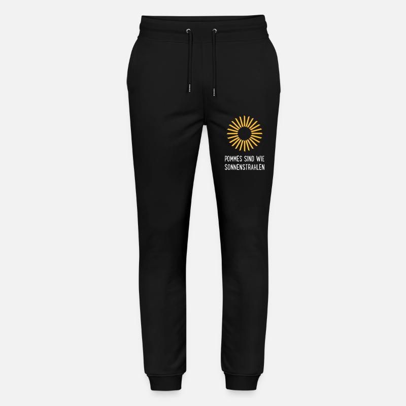 Pommes - Stanley/Stella Unisex Bio Jogginghose Mover  - Schwarz