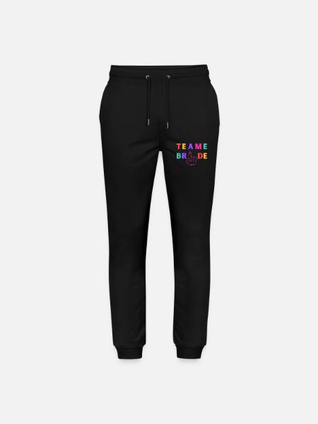 Team bride - bride's ring finger - Stanley/Stella Mover Unisex Organic Jogging Trousers - black