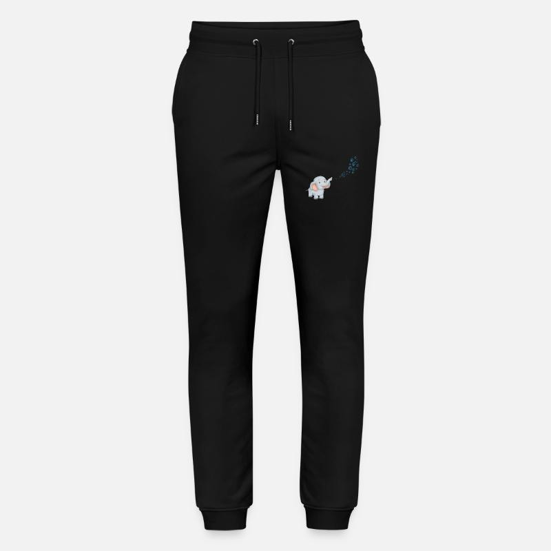 Blubbernder Elefant - Stanley/Stella Unisex Bio Jogginghose Mover  - Schwarz