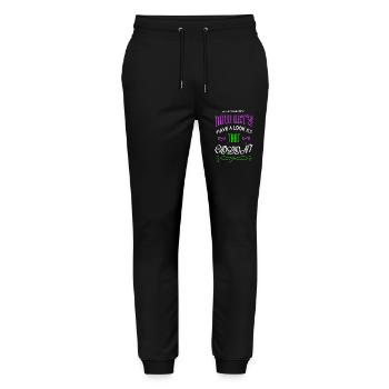 copywriter funny sayings writing christmas - Stanley/Stella Mover Unisex Organic Jogging Trousers - black - Front - Marisol (170cm) & Nik (191cm)