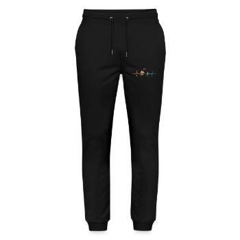 Heartbeat-Programmierer - Stanley/Stella Unisex Bio Jogginghose Mover  - Schwarz - Vorne - Marisol (170cm) & Nik (191cm)