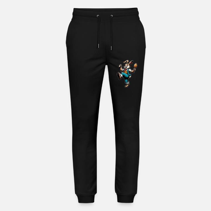 Osterhase singend - Stanley/Stella Unisex Bio Jogginghose Mover  - Schwarz