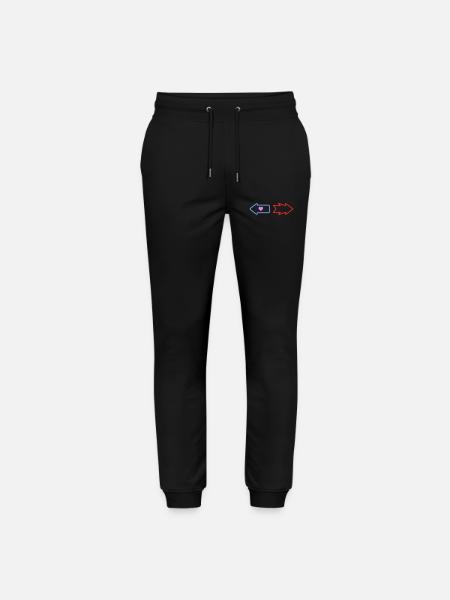 Arrows Direction Love Quarrel - Stanley/Stella Mover Unisex Organic Jogging Trousers - black