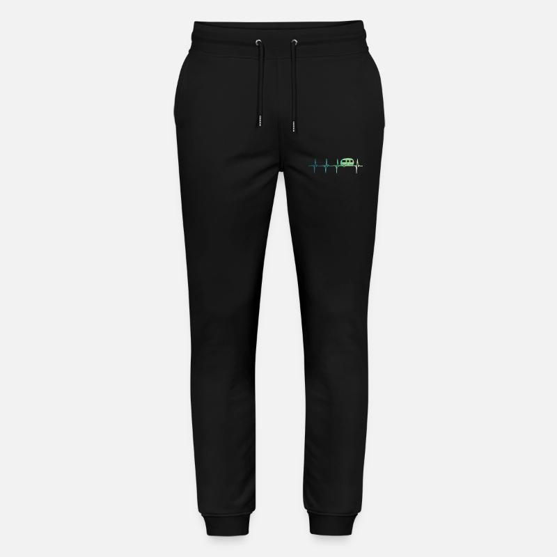 Karawanenherzschlag Camping Wohnwagen - Stanley/Stella Unisex Bio Jogginghose Mover  - Schwarz