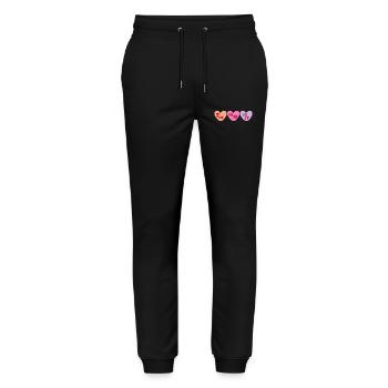 Valentine's Day Fuck this shit Gift Sarcastic - Stanley/Stella Mover Unisex Organic Jogging Trousers - black - Front - Marisol (170cm) & Nik (191cm)