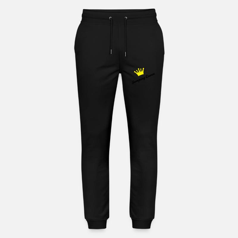 Springreiten - Stanley/Stella Unisex Bio Jogginghose Mover  - Schwarz