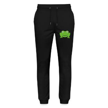 Frog - Stanley/Stella Mover Unisex Organic Jogging Trousers - black - Front - Marisol (170cm) & Nik (191cm)