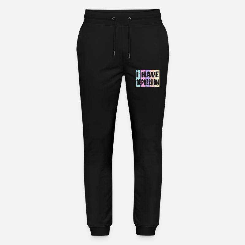 Je souffre de dépression - Pantalon de jogging bio MOVER Stanley/Stella unisexe - noir