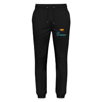 Buzzer - Stanley/Stella Mover Unisex Organic Jogging Trousers - black - Front - Marisol (170cm) & Nik (191cm)