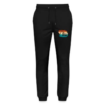 Excavator - Stanley/Stella Mover Unisex Organic Jogging Trousers - black - Front - Marisol (170cm) & Nik (191cm)