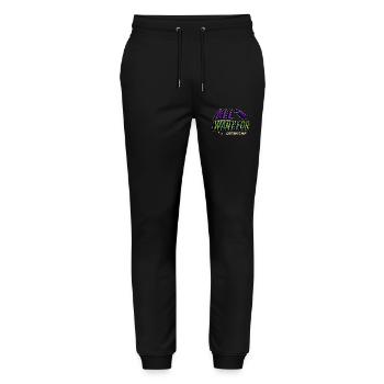 Funny Quote Animal Dinosaur Lover Comic Christmas - Stanley/Stella Mover Unisex Organic Jogging Trousers - black - Front - Marisol (170cm) & Nik (191cm)