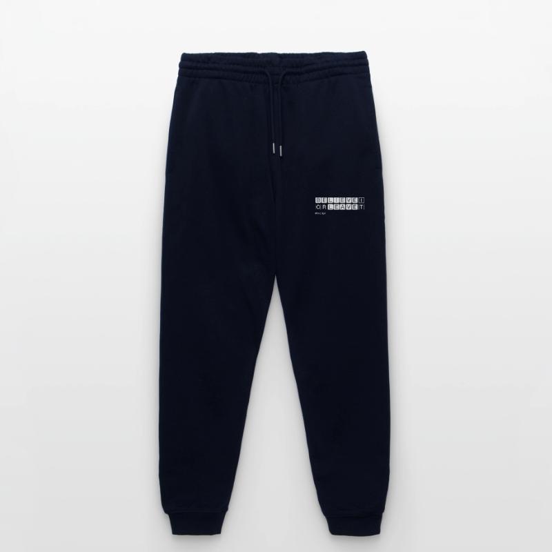 Glaube daran oder geh Weiß Stanley/Stella Unisex Bio Jogginghose Mover 
