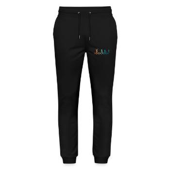 Tennis is in my DNA - Stanley/Stella Mover Unisex Organic Jogging Trousers - black - Front - Marisol (170cm) & Nik (191cm)