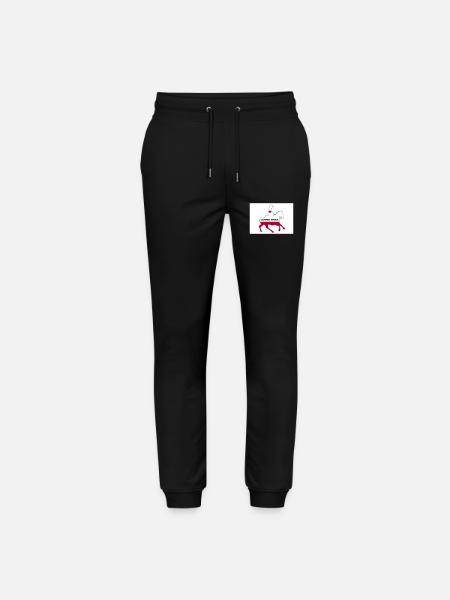 California State Flag Cowboy - Stanley/Stella Mover Unisex Organic Jogging Trousers - black
